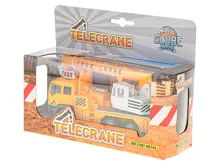 Jeřáb Kids Globe Traffic kovový 15 cm na zpětné natažení se světlem a zvukem na baterie (2)