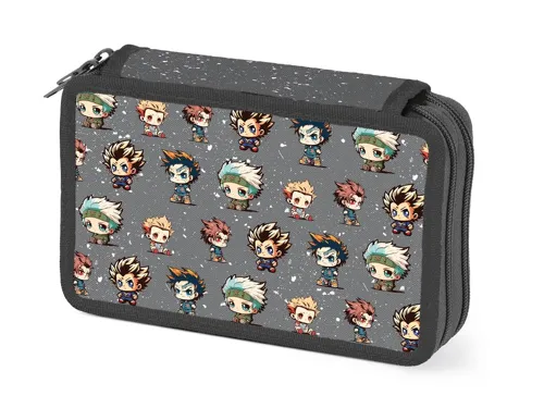 Školní penál 2-patrový prázdný MFP Anime mascots