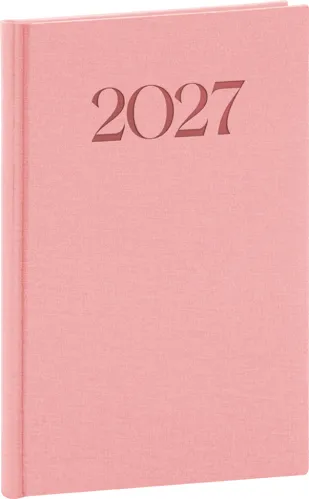 Týdenní diář 2027 Notique A5 Biella růžový