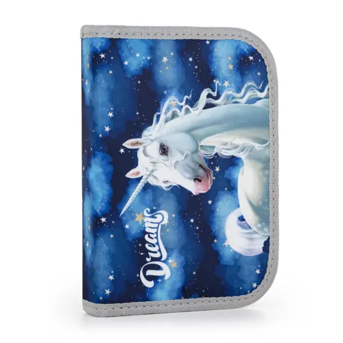 Školní penál 1-patrový prázdný Karton P+P Unicorn