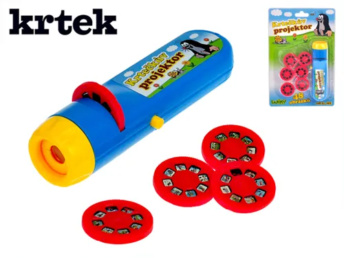 Projektor 14 cm na baterie, 48 obrázků - Krtek