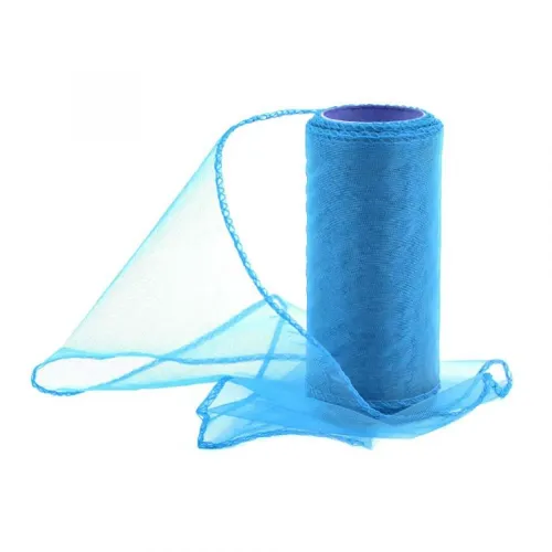 Organza 12cm/10y mořská modrá 023