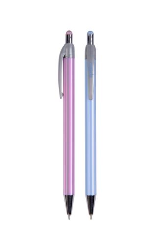 Kuličkové pero Spoko Stripes, Needle Tip - mix barev