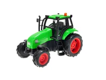 Traktor Kids Globe Farming kovový 11 cm na setrvačník se světlem a zvukem na baterie - mix barev (1)