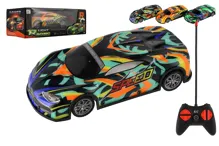 Auto RC závodní 20 cm, 27 MHz se světlem - mix barev