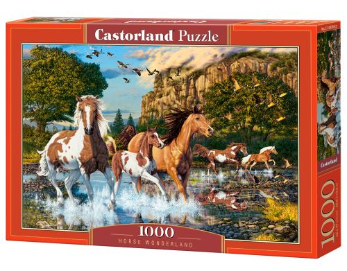 Puzzle Castorland 1000 dílků - Koňská říše divů