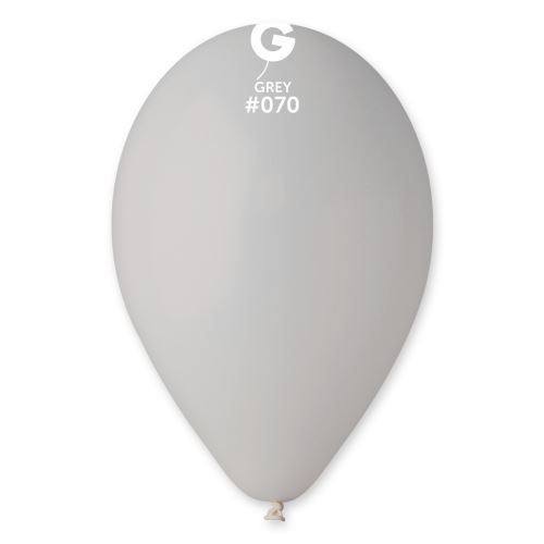 Balónky nafukovací průměr 26cm – pastelová šedá, 10 ks