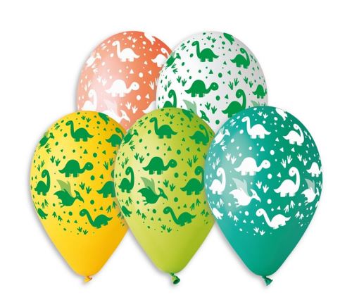 Balónky nafukovací průměr 30cm - potisk DINO 2, 10ks