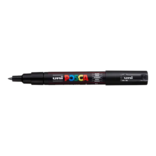 Dekorační popisovač Posca PC-1M, černá (24), 0,7 - 1,0 mm