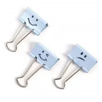Klipy na dokumenty RAPESCO Emoji 32 mm, 20 ks, modrá (1)