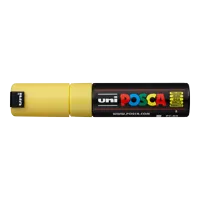 Dekorační popisovač Posca PC-8K, 8 mm, žlutá (2) (1)