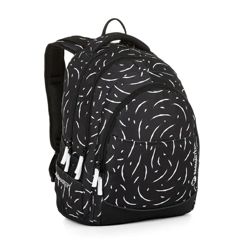 Studentský batoh Bagmaster Digital 23 A černo-bílý + gumovací pero Pilot Frixion