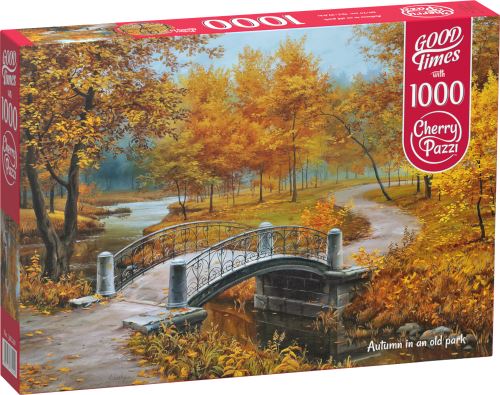 Puzzle Cherry Pazzi 1000 dílků - Podzim v parku (Autmn in an Old Park)