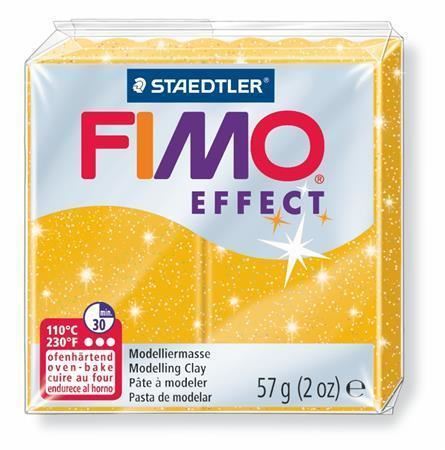 FIMO® effect 8020 modelovací hmota 57g - zlatá se třpytkami (112)