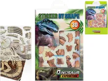 3D nálepky s dinosauřími motivy - mix motivů