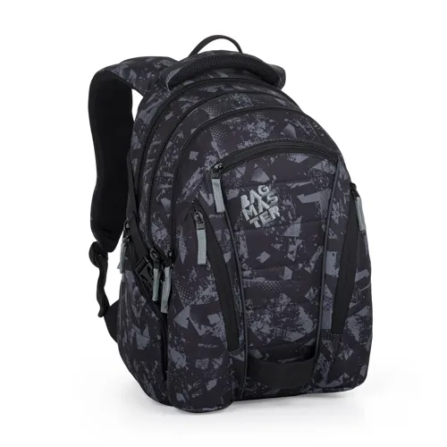 Studentský batoh Bagmaster Bag 24 B černo-šedý + gumovací pero Pilot Frixion