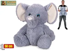 Plyšový slon Plush Friends sedící 50 cm