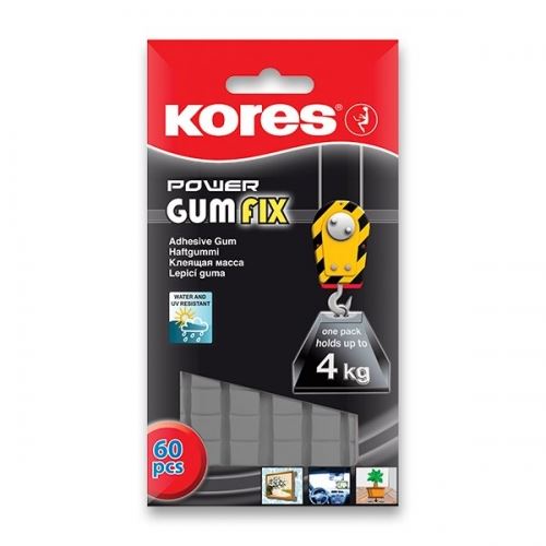 Montážní guma Kores Power Gumfix - 35g, 60 čtverečků