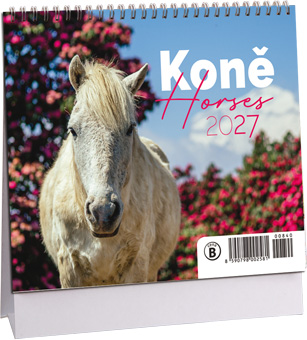 Levně Stolní kalendář mini 2027 Aria Koně