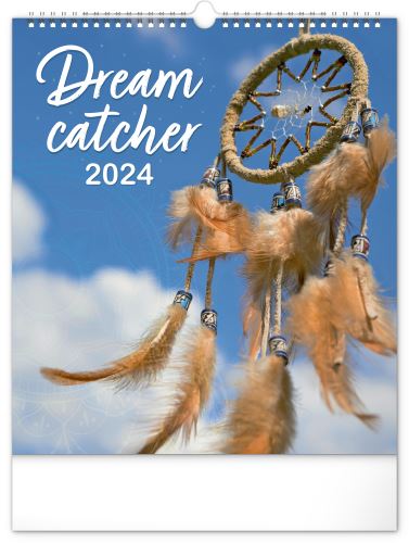 Nástěnný kalendář Presco Group 2024 - Lapač snů, 30 × 34 cm