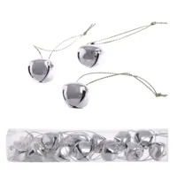 Rolničky 1,5cm, 12ks metalické, stříbrné Rolničky 1,5cm, 12ks metalické, stříbrné