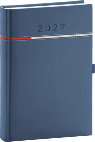 Denní diář 2027 Notique A5 Tomy modro-červený