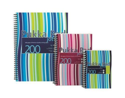 PUKKA PAD Blok "Jotta", mix barev, A4, čtverečkovaný, 100 listů, spirálová vazba