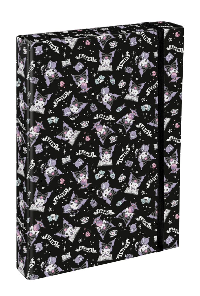 Levně Desky na sešity Baagl A4 Jumbo Kuromi Black