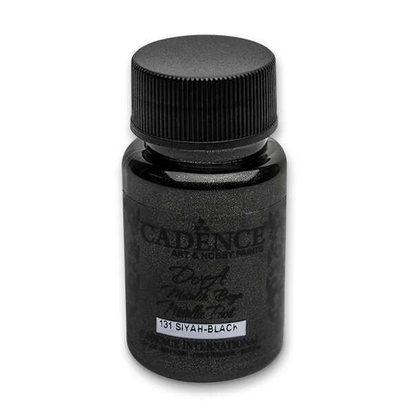 Levně Akrylová barva metalická CADENCE Dora Metalic, 50ml - černá (black)