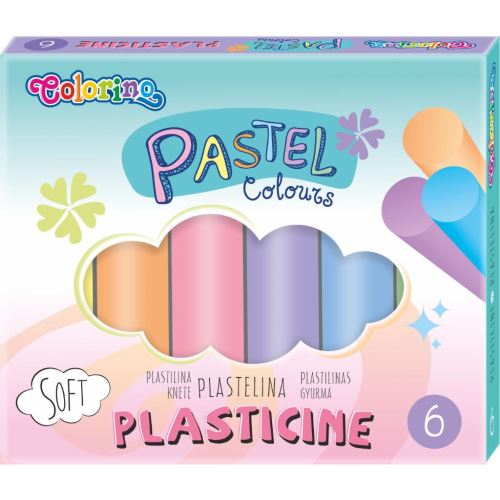 Plastelína Colorino PASTEL - 6 barev