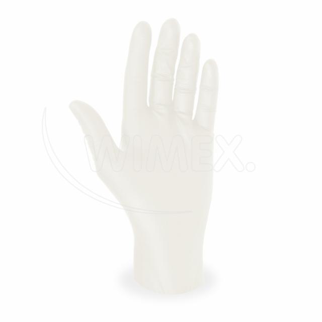 Levně Rukavice latexové bílé, nepudrované, velikost M, 100 ks