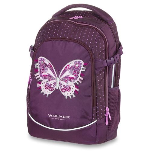 Školní batoh Walker Fame 2.0 - Purple Butterfly