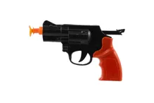 Pistole policejní 15 cm s odznakem a 2 přísavkami (3)