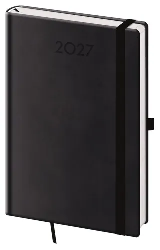 Týdenní diář 2027 Helma A5 Print Plus černý