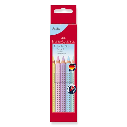 Pastelky Faber-Castell Jumbo Grip Pastel, 5 barev
