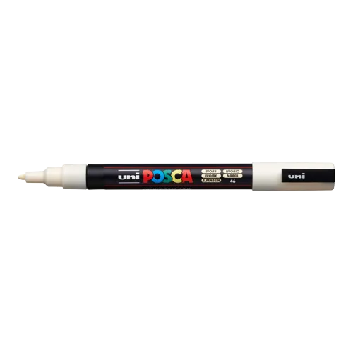 Dekorační popisovač Posca PC-3M, smetanová (46), 0,9-1,3 mm