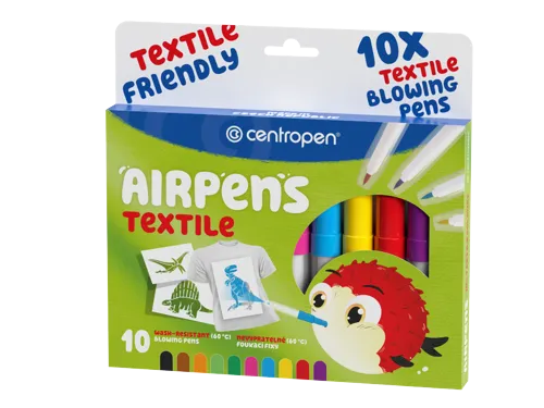 Foukací fixy na textil Centropen AIRPENS TEXTILE 1539/10