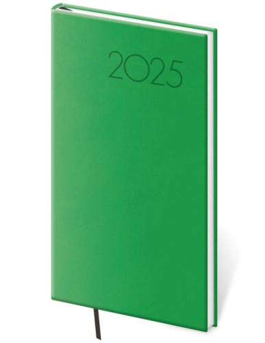 Týdenní diář 2025 Helma kapesní - Print Pop světle zelený