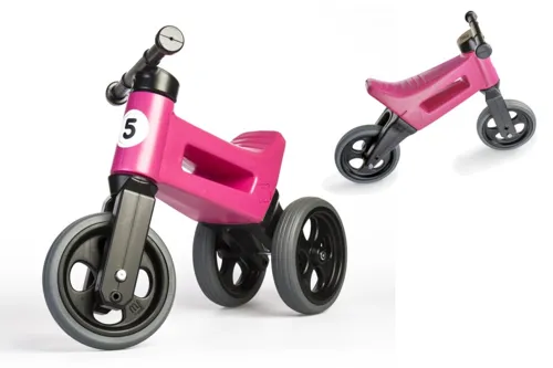 Odrážedlo Funny Wheels Rider Sport 2v1 růžové, sáček