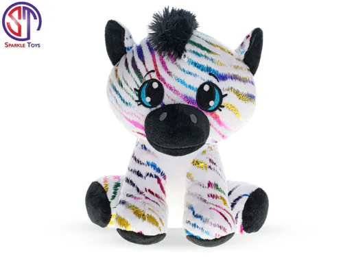 Plyšová zebra Star Sparkle sedící 24 cm