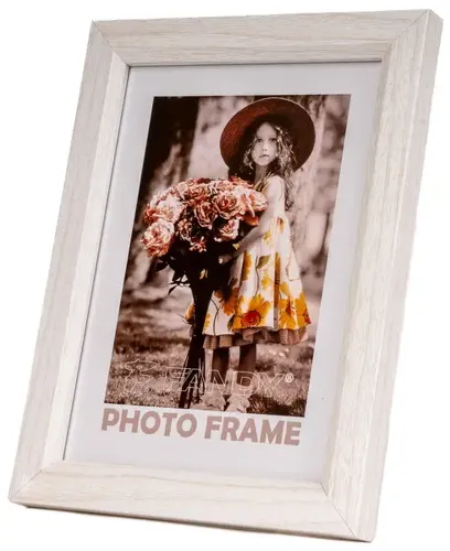 Fotorámeček dřevěný Bevel 1 13x18 - béžový