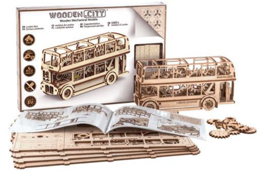 3D mechanické puzzle - Londýnský autobus, 216 dílů