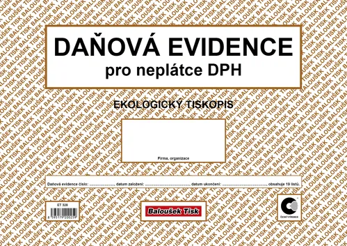 Daňová ev. A4/nepl. DPH, ob./-peněž.den.