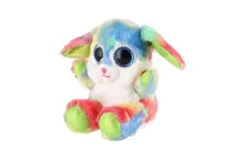Plyšový zajíc sedící 15 cm - duhový (3)