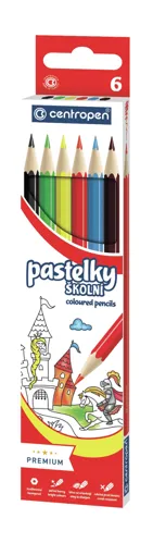 Pastelky šestihranné Centropen 9520 - 6 barev