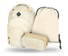 Školní batohový set 3-dílný Baagl Coolmate Beige