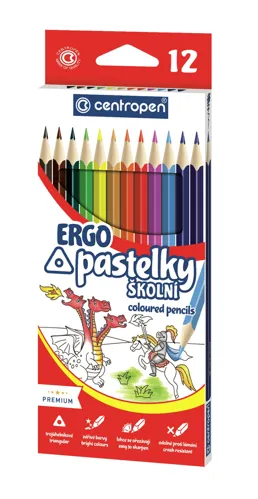 Pastelky trojhranné Centropen 9521 - 12 barev
