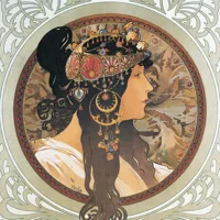 Nástěnný kalendář poznámkový 2027 Notique Alfons Mucha, 20 x 20 cm (7)