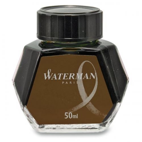 Lahvičkový inkoust Waterman - hnědý