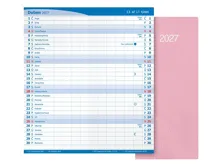 Měsíční diář 2027 MFP Paper M101 PVC pastelově růžový